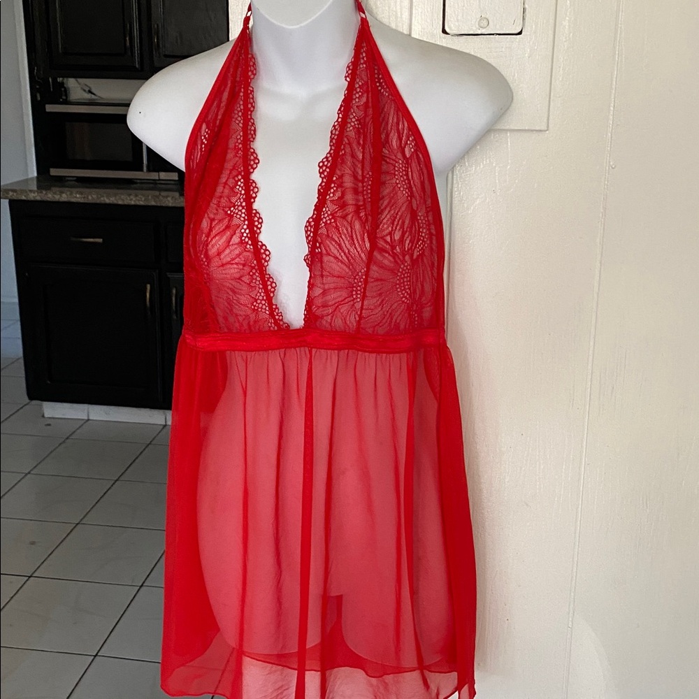 Frederick's of Hollywood Scarlet Lace Lingerie